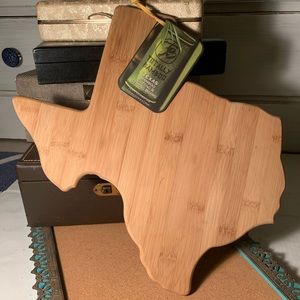 NWT - Totally Bamboo Texas Cutting Board